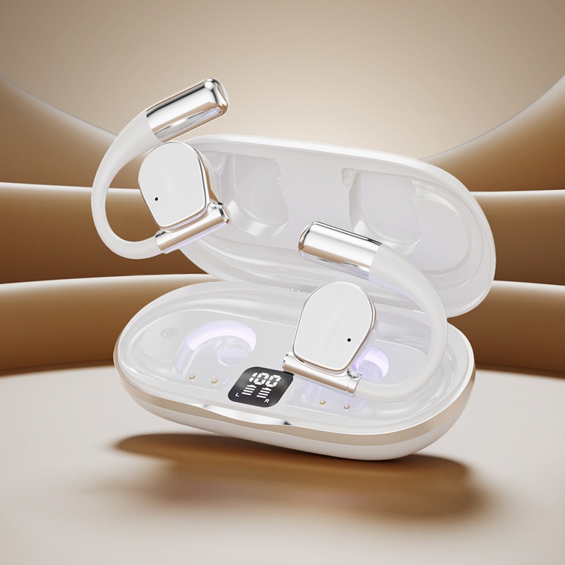 Wireless Open-Ear TWS Earbuds with LED Battery Display Model#M111
