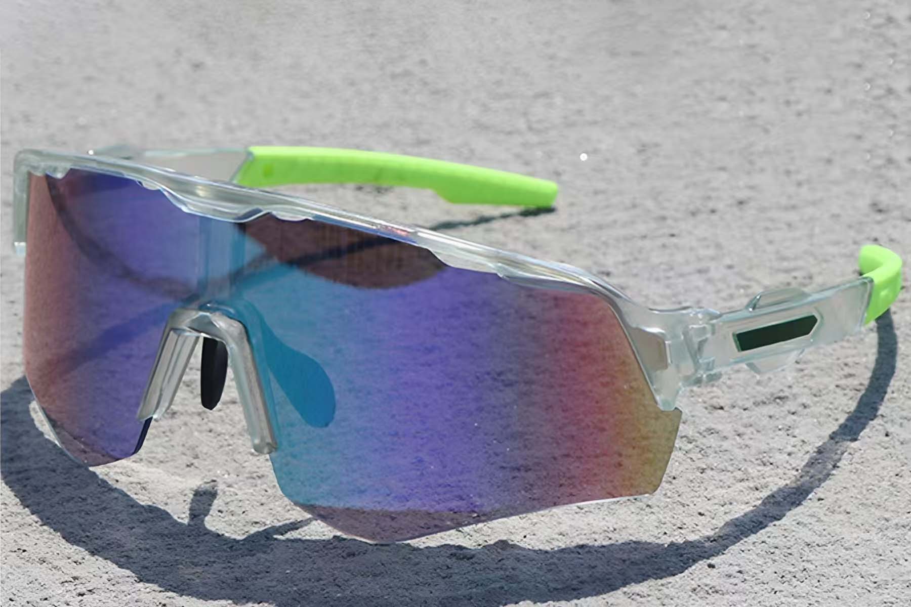 Irregular Transparent Plastic Photochromic Glasses #BS1725-0058