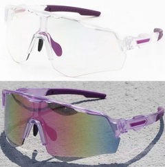 Irregular Transparent Plastic Photochromic Glasses #BS1725-0059