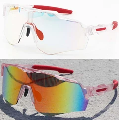 Lunettes photochromiques en plastique transparent irrégulier #BS1725-0056
