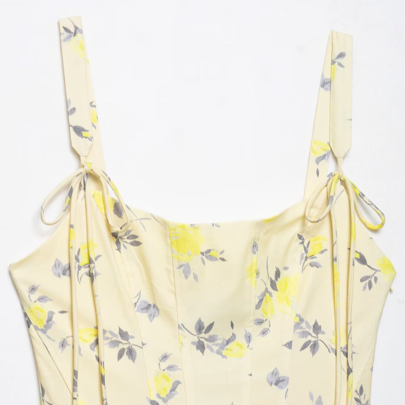 Robe courte fleurie en coton - Robe d'été polyvalente KUN-00128