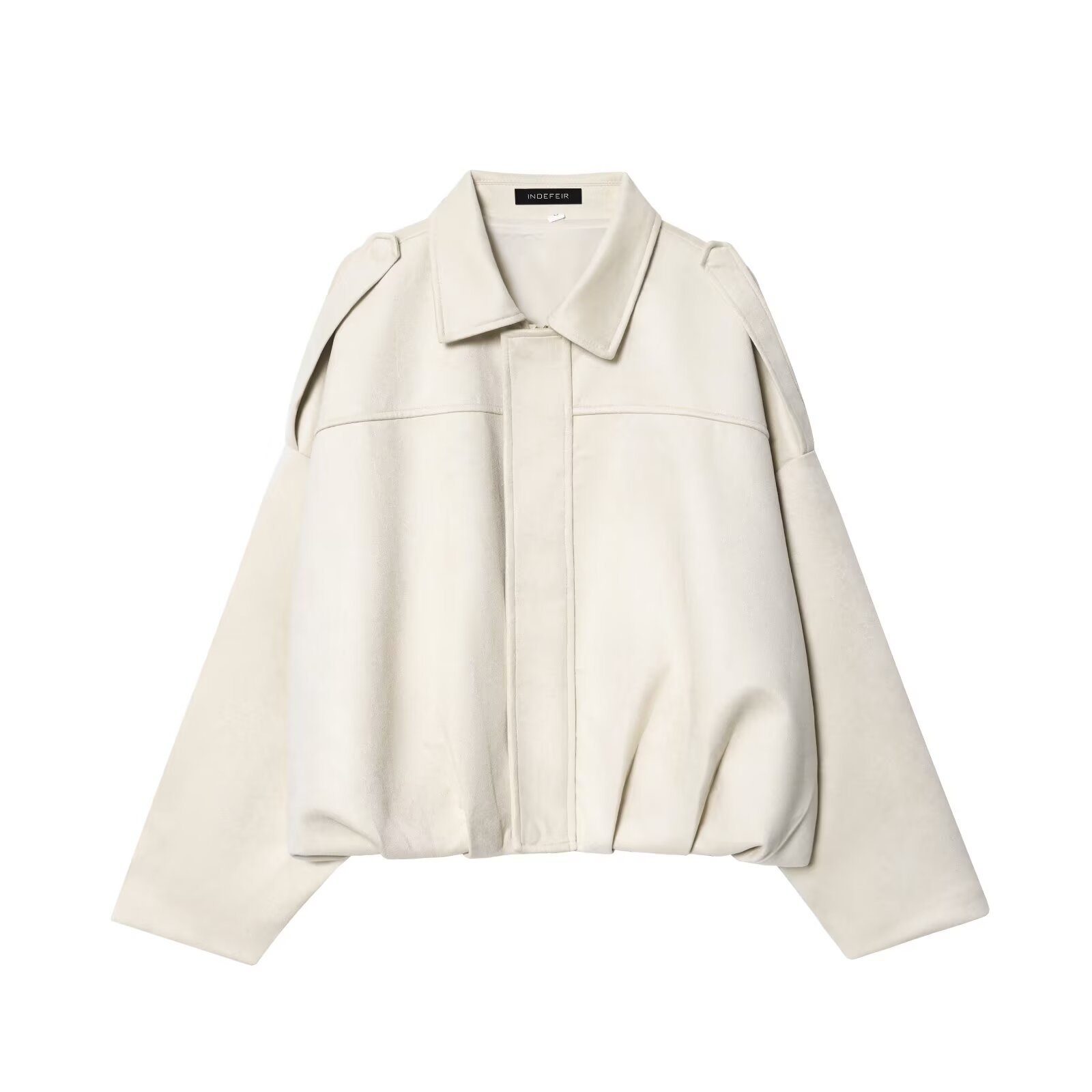 Faux Suede Bomber Jacket - Stylish Aviator Outerwear KUN-00075