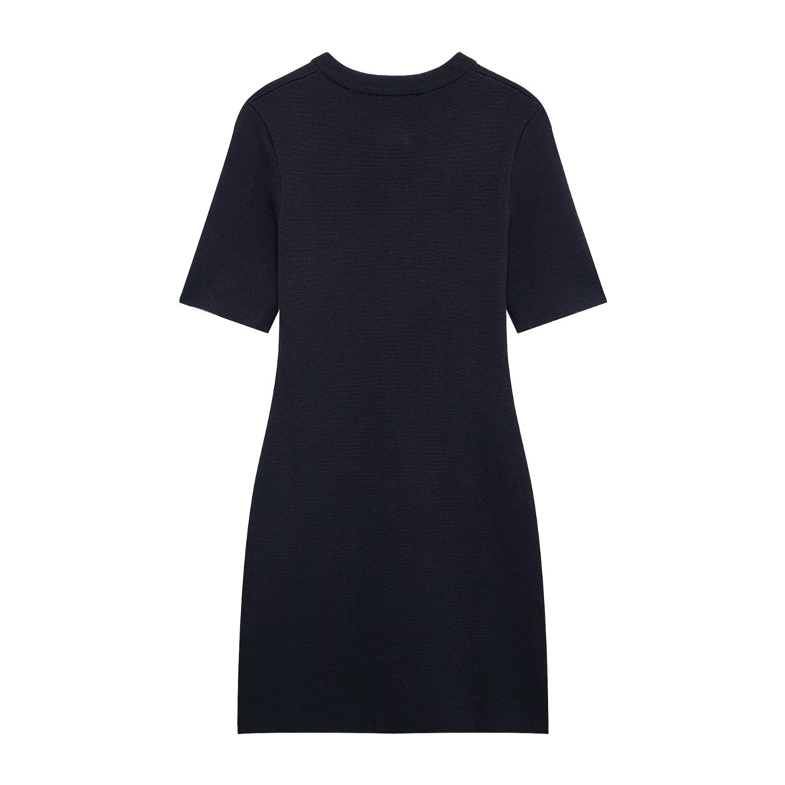 Vestido corto de punto - Estilo clásico europeo KUN-00003