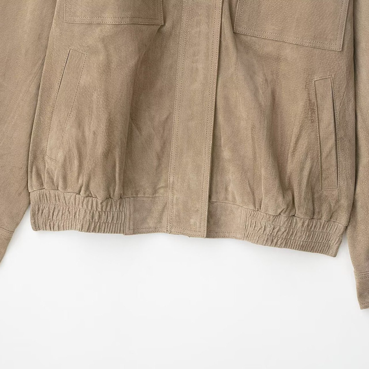 Faux Suede Leather Jacket - Stylish Casual Outerwear KUN-00140