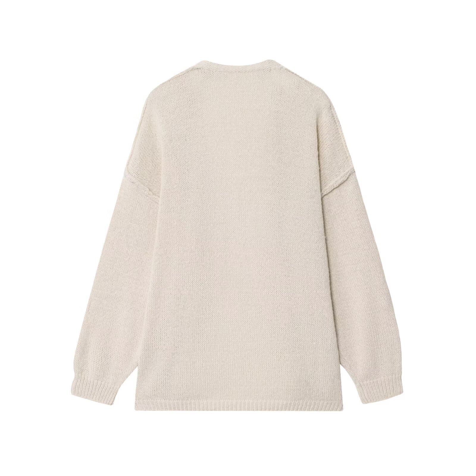 Knit Cardigan Sweater Oversized Chunky Long KUN-00038