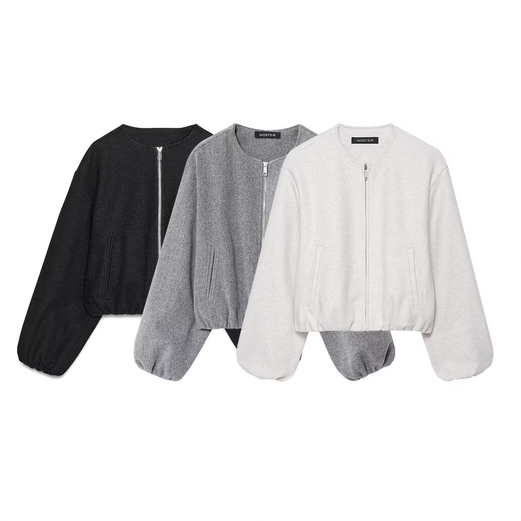 Soft Pilot Jacket - Trendy Minimalist Women's Outerwear KUN-00067