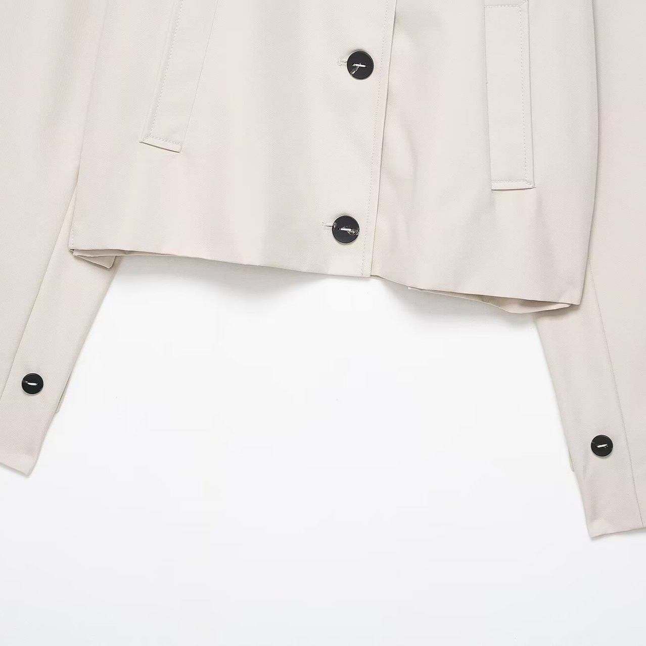 Women's Trendy Casual Waterproof Cropped Trench Coat KUN-00068