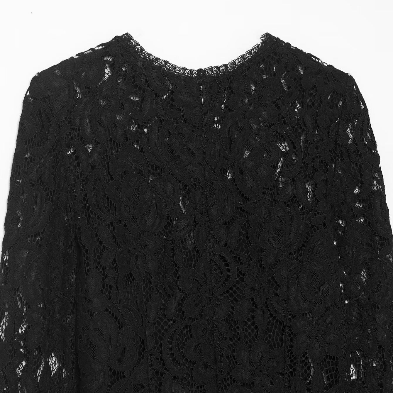 Vestido midi de encaje - Elegante estilo europeo KUN-00126