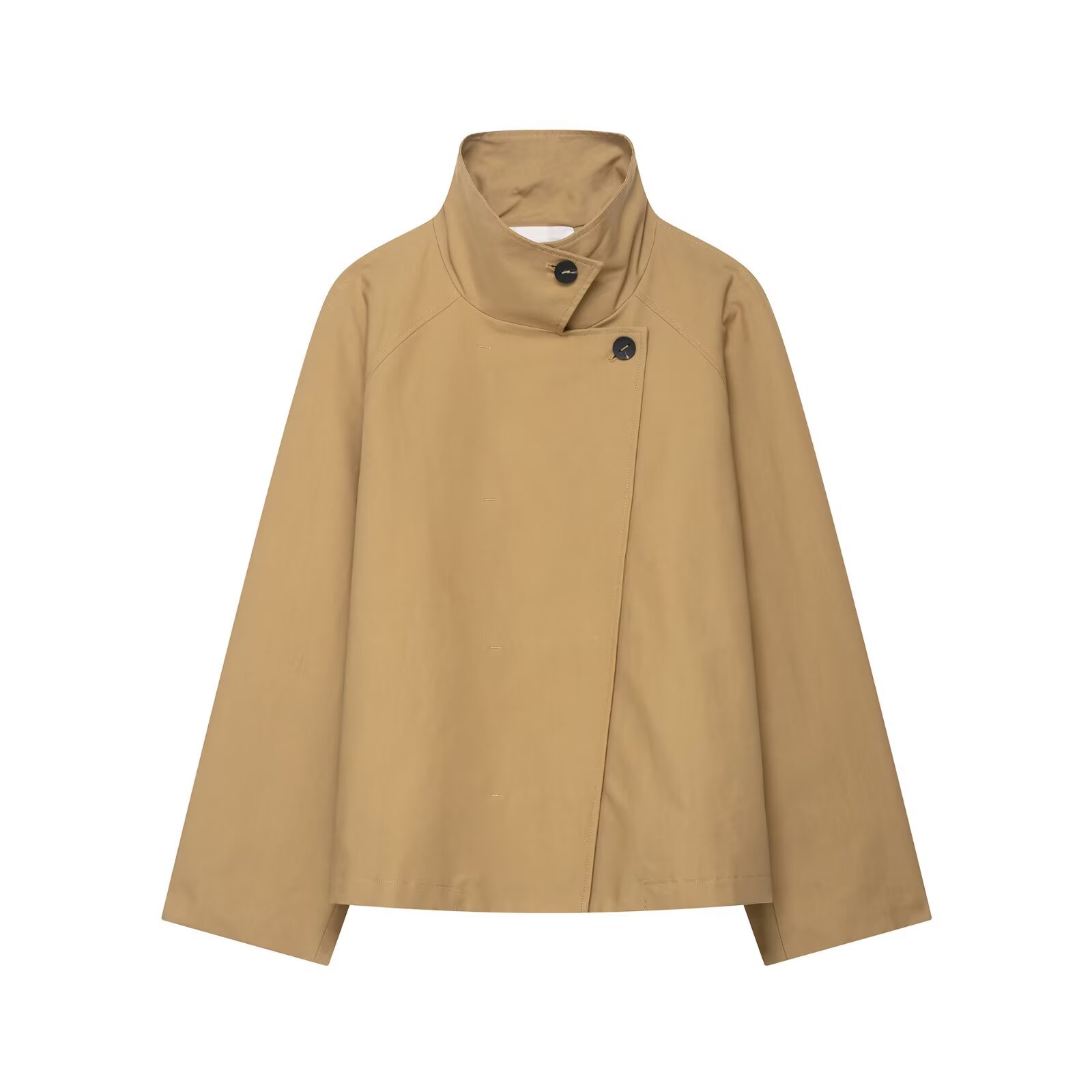 Women's Trendy Cropped Trench Coat - Stylish Casual Outerwear KUN-00146