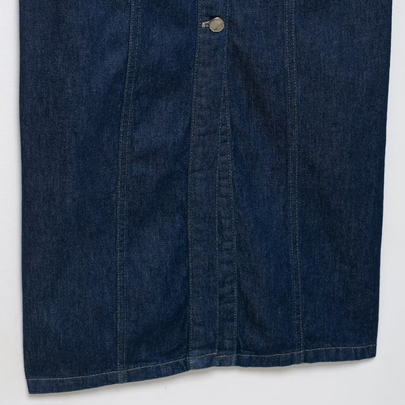 Denim Belted Dress - Women's European Style KUN-00157