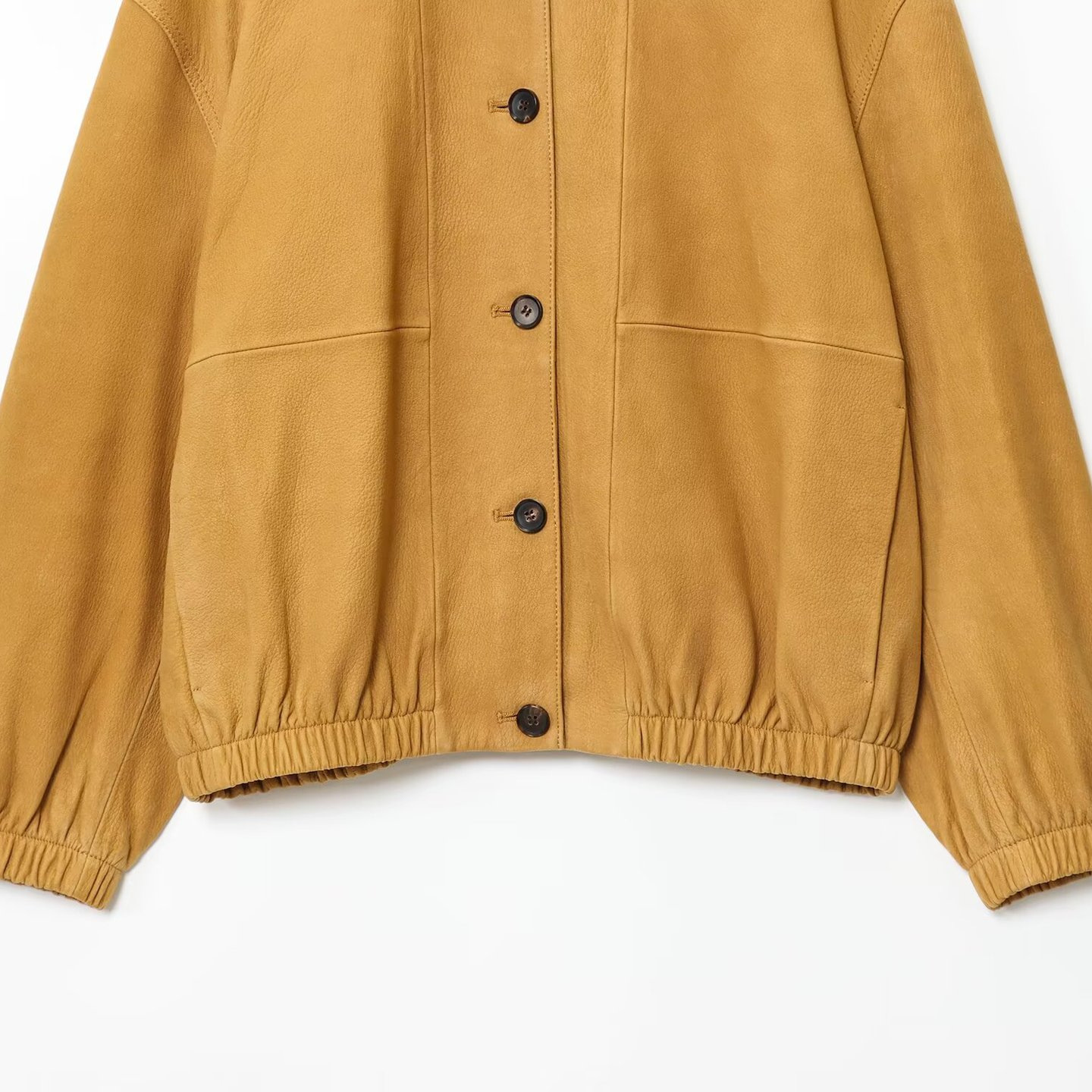 Chaqueta bomber de cuero para mujer, estilo piloto, KUN-00089