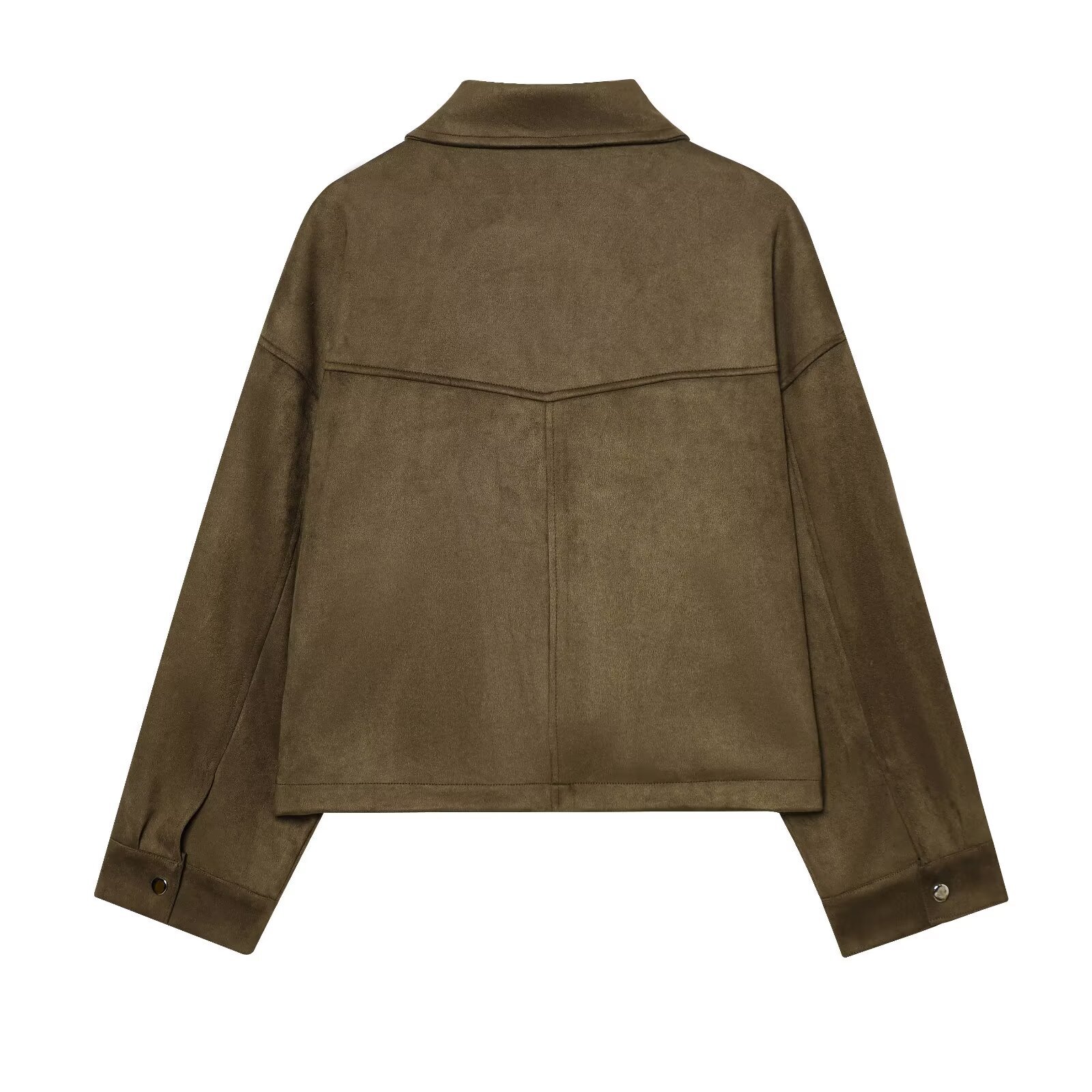 Leder-Fliegerjacke Damen Trendy Flight Bomberjacke KUN-00122