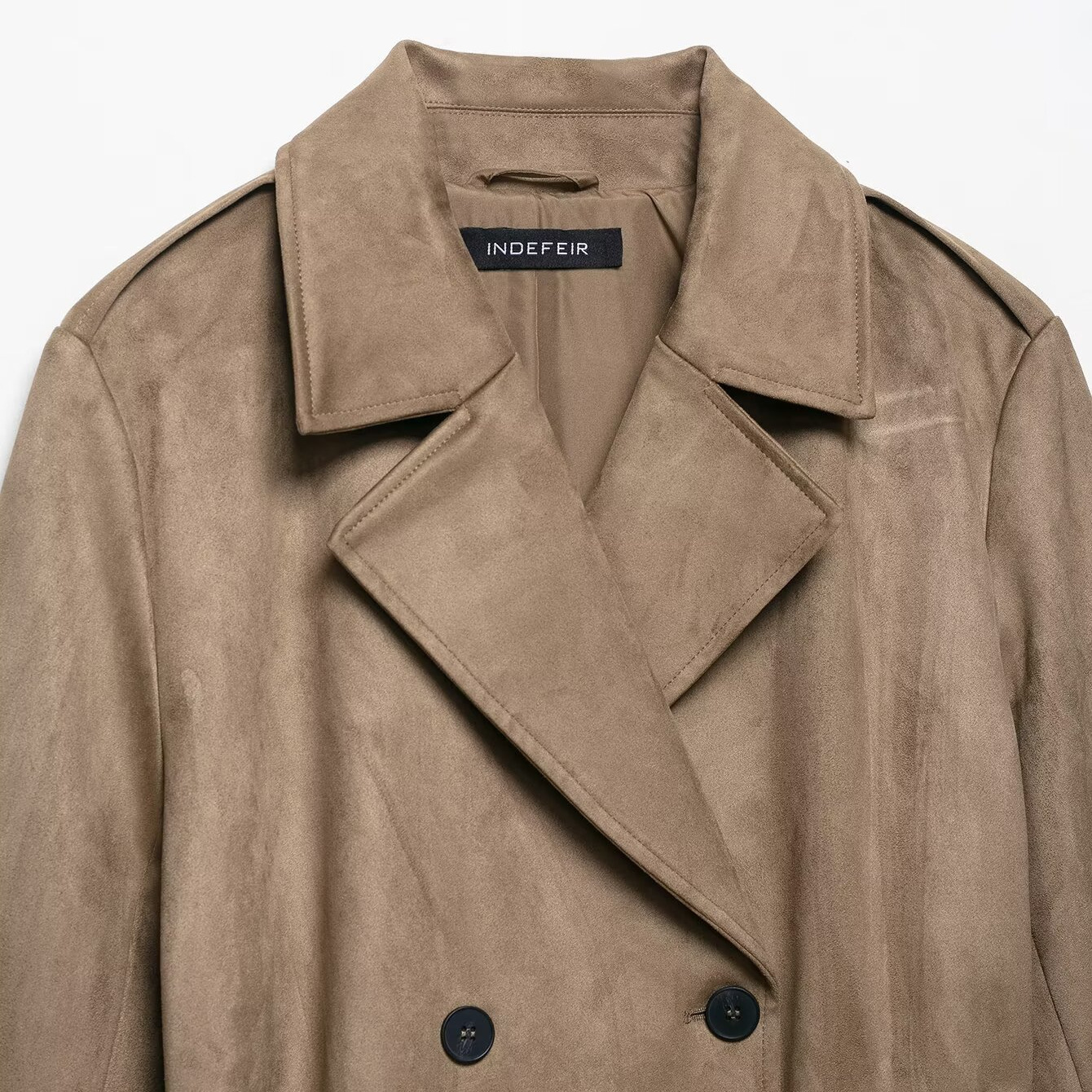 Suède trenchcoat - Modieus & Casual KUN-00020