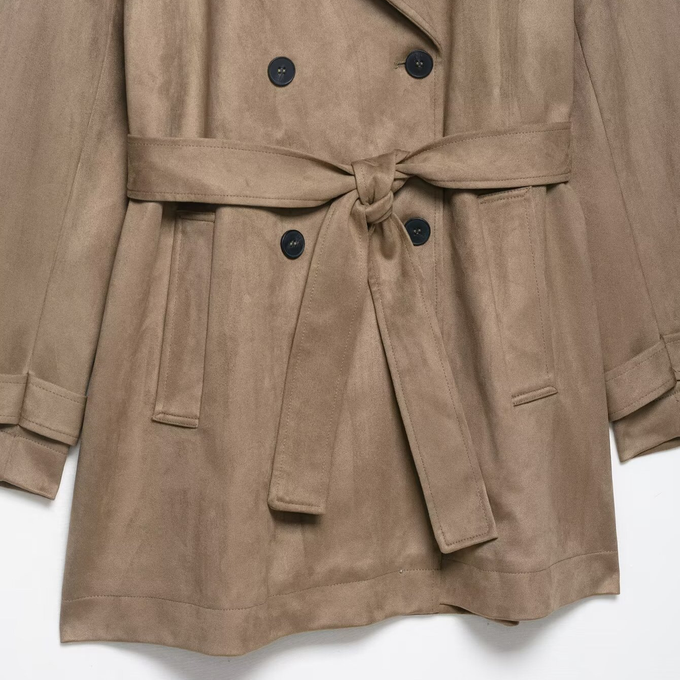 Suède trenchcoat - Modieus & Casual KUN-00020