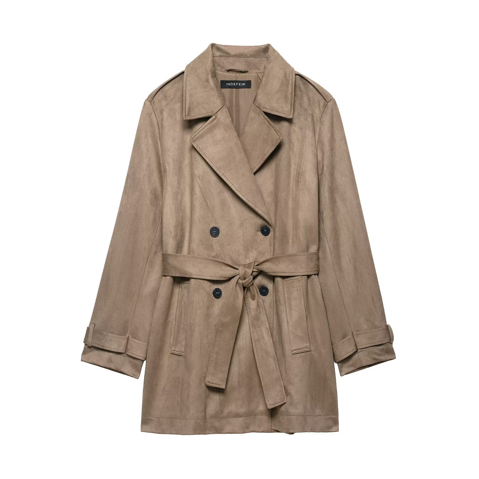 Suède trenchcoat - Modieus & Casual KUN-00020