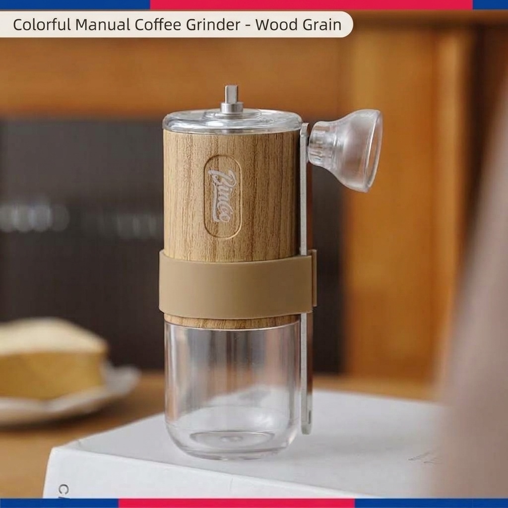 Bincoo Portable Manual Coffee Grinder with Ceramic Burrs
