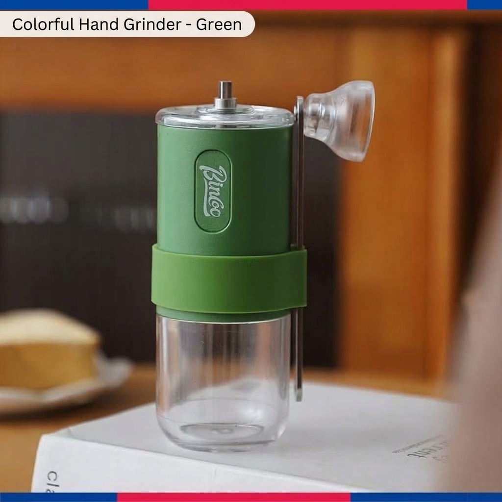 Bincoo Portable Manual Coffee Grinder with Ceramic Burrs