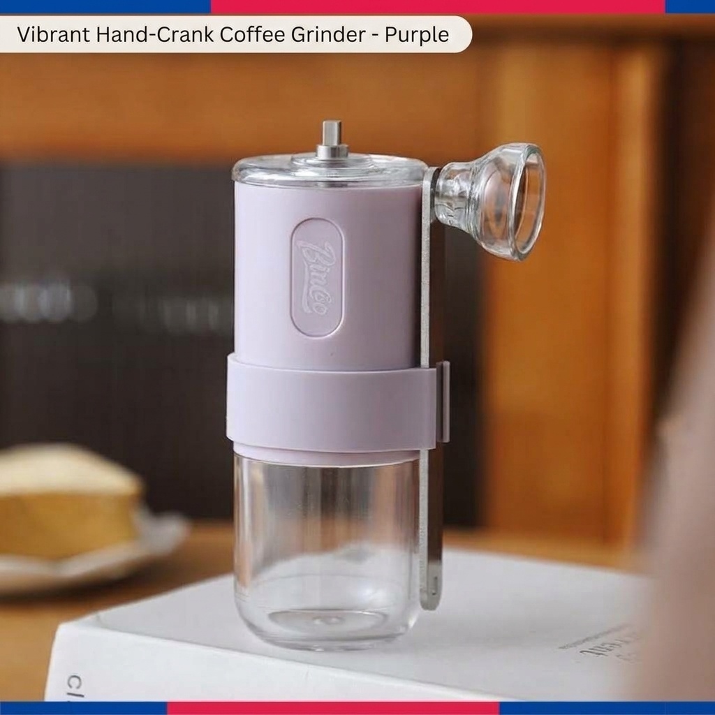 Bincoo Portable Manual Coffee Grinder with Ceramic Burrs