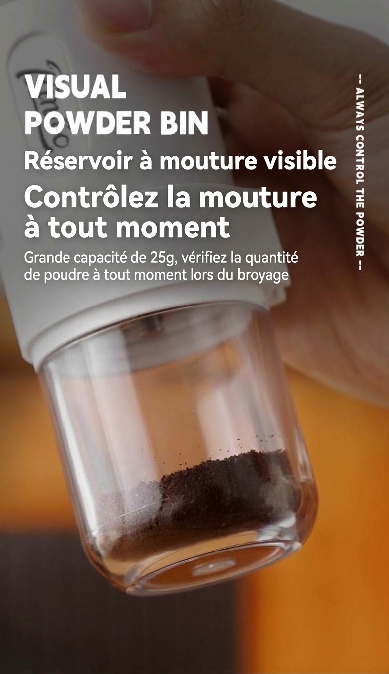 Moulin à café manuel portable Bincoo avec meules en céramique