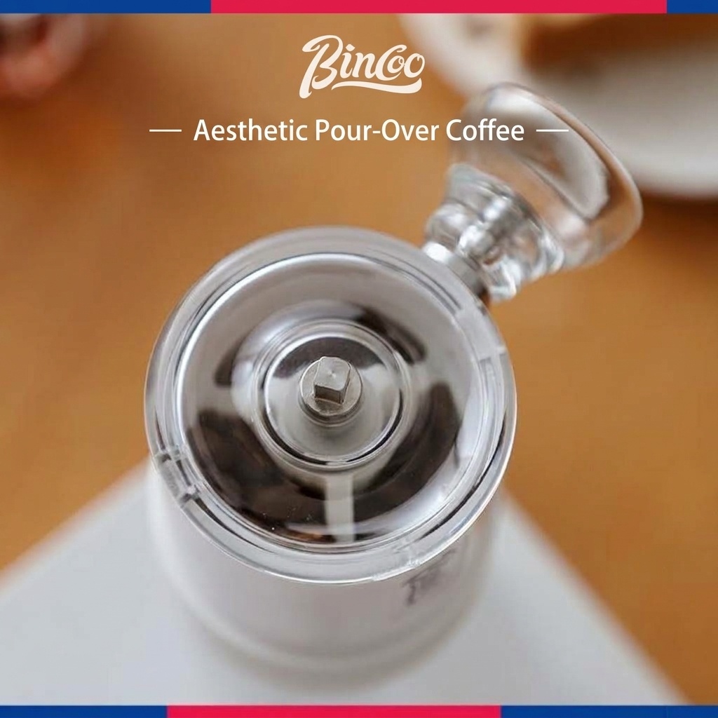 Bincoo Portable Manual Coffee Grinder with Ceramic Burrs