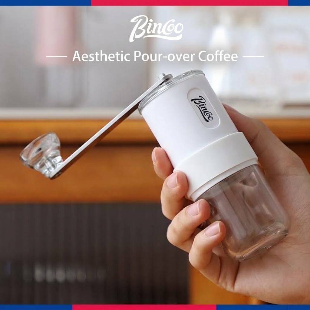 Bincoo Portable Manual Coffee Grinder with Ceramic Burrs