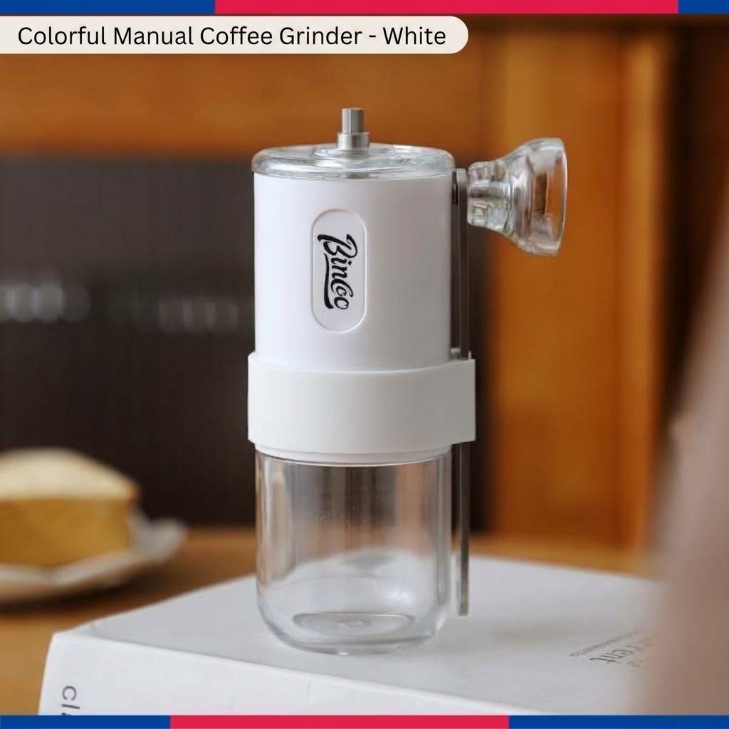 Bincoo Portable Manual Coffee Grinder with Ceramic Burrs