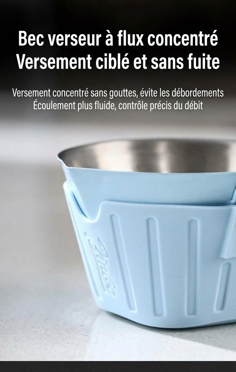 Verre à expresso BinCoo avec manchon en silicone et poignée en bois