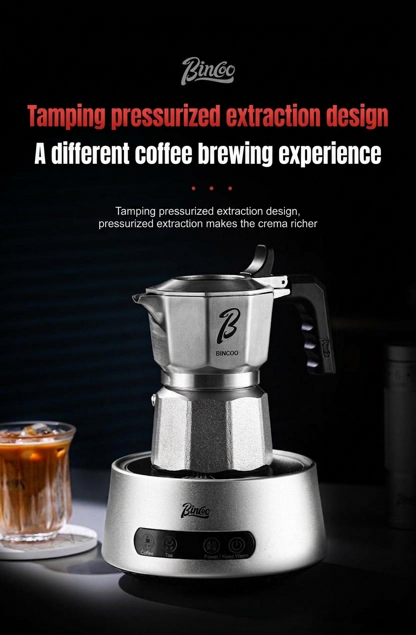 Premium 316 Stainless Steel Moka Pot Coffee Maker