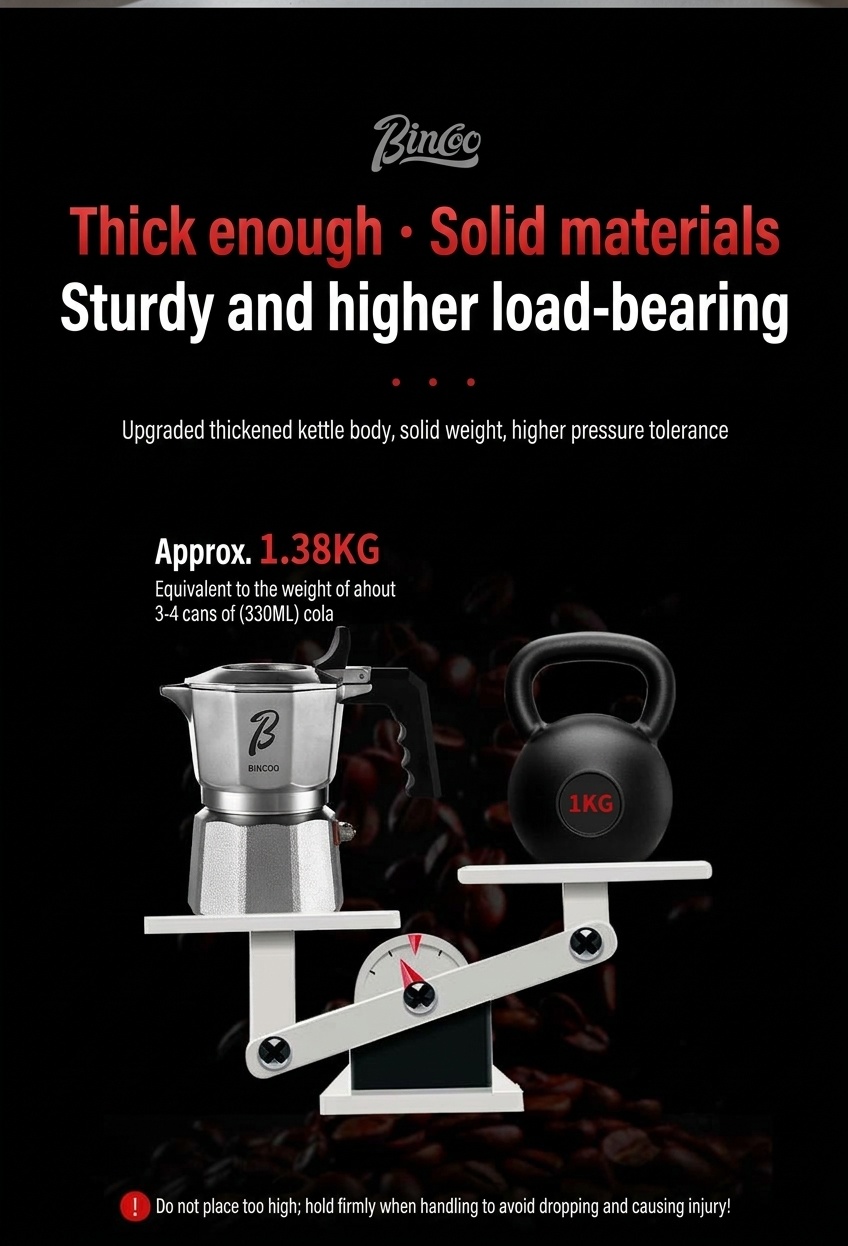Premium 316 Stainless Steel Moka Pot Coffee Maker