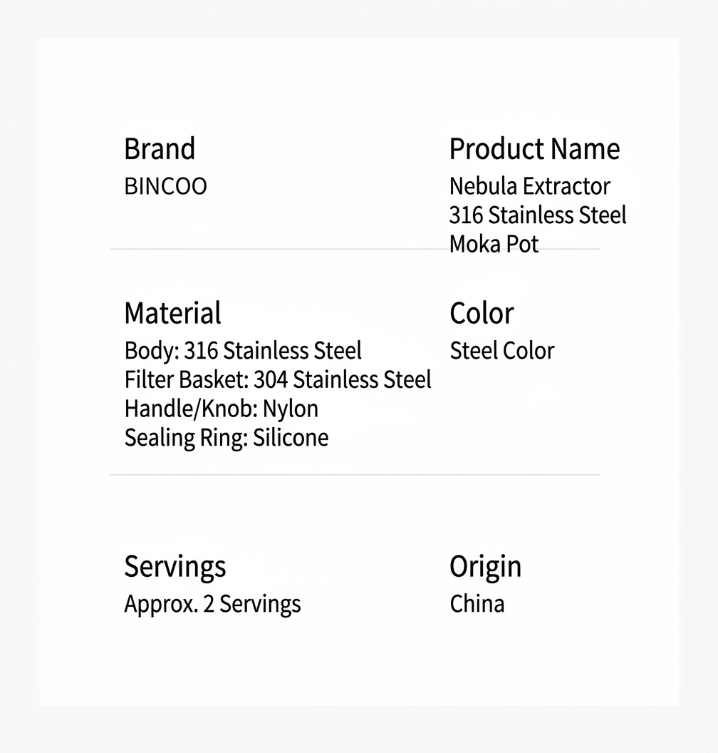 Premium 316 Stainless Steel Moka Pot Coffee Maker