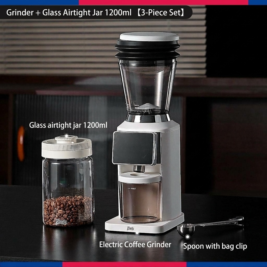 BinCoo Precision Electric Coffee Grinder - 48 Grind Settings