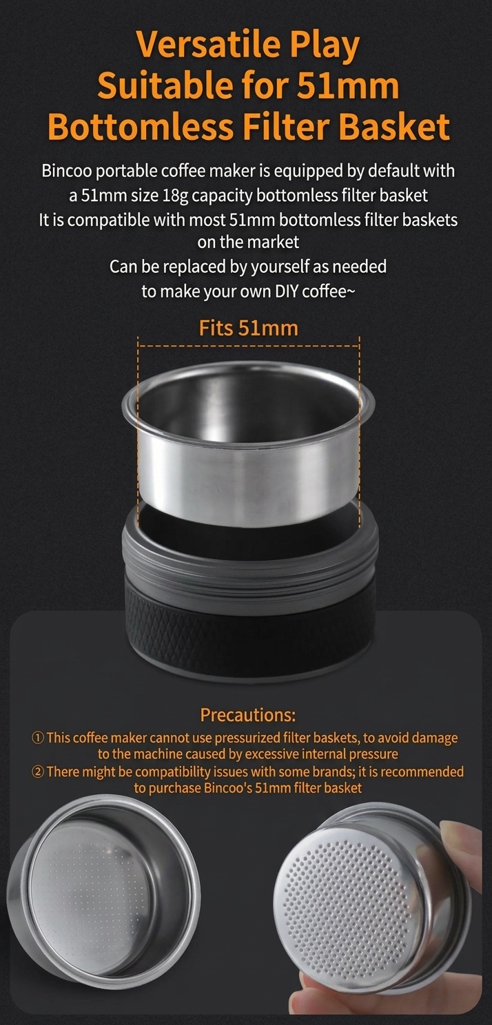 Bincoo H1 Pro Portable Espresso Maker - 20 Bar Hot & Cold Brew