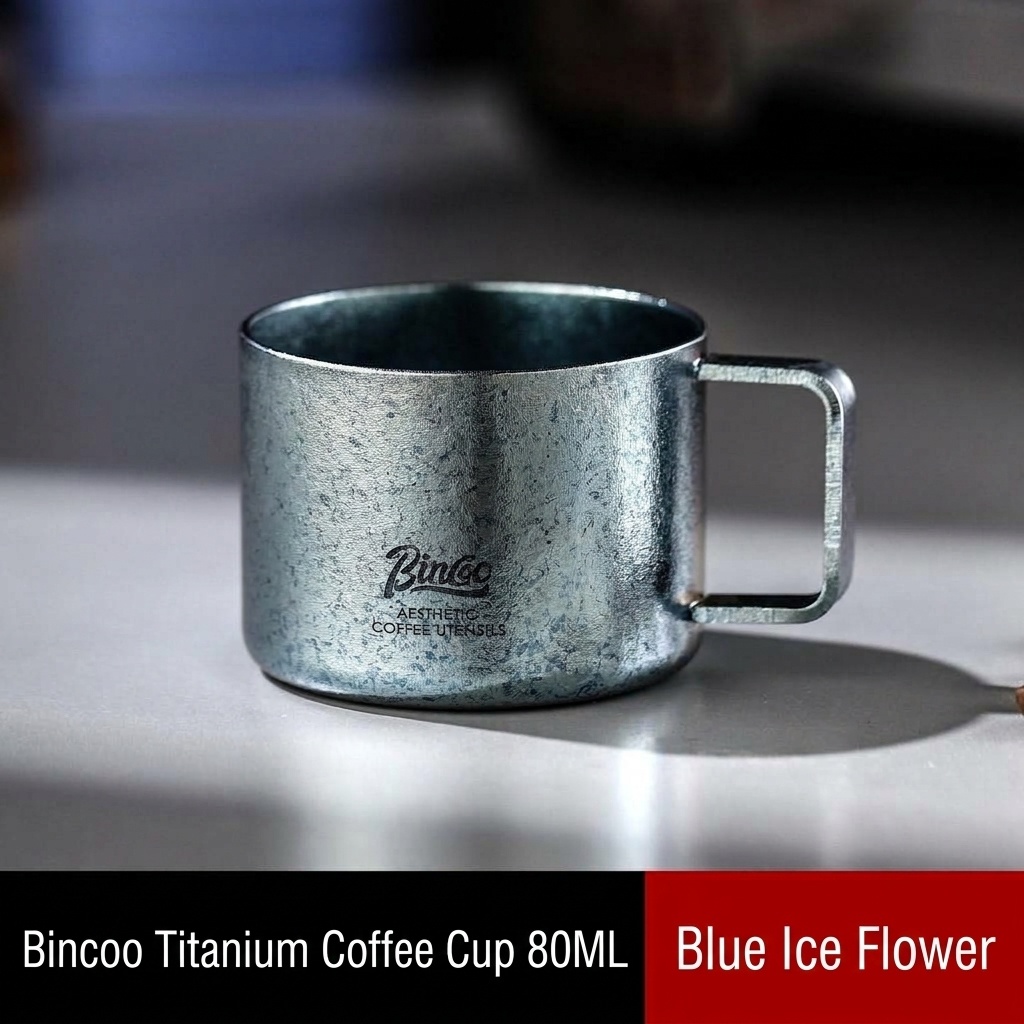 Bincoo Titanium Coffee Cup - 80ml Aesthetic Espresso Mug