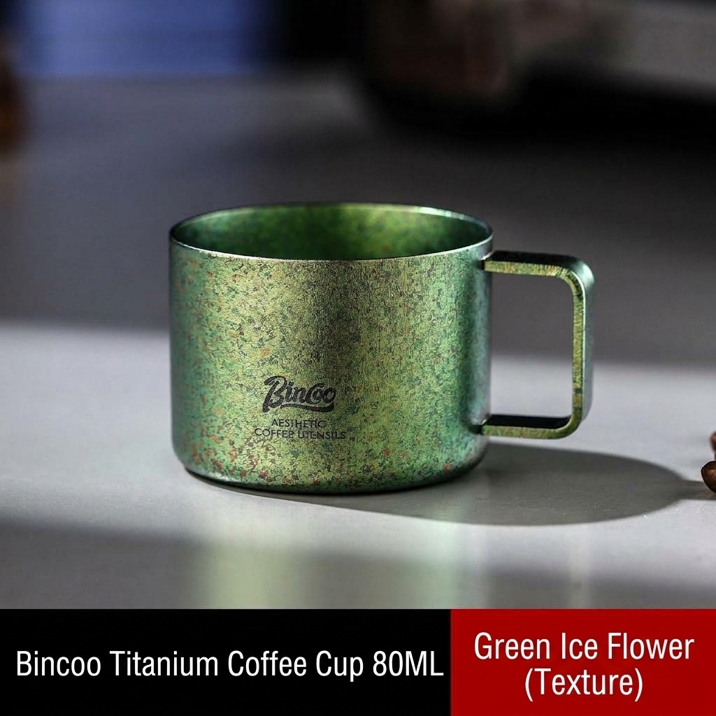 Bincoo Titanium Coffee Cup - 80ml Aesthetic Espresso Mug