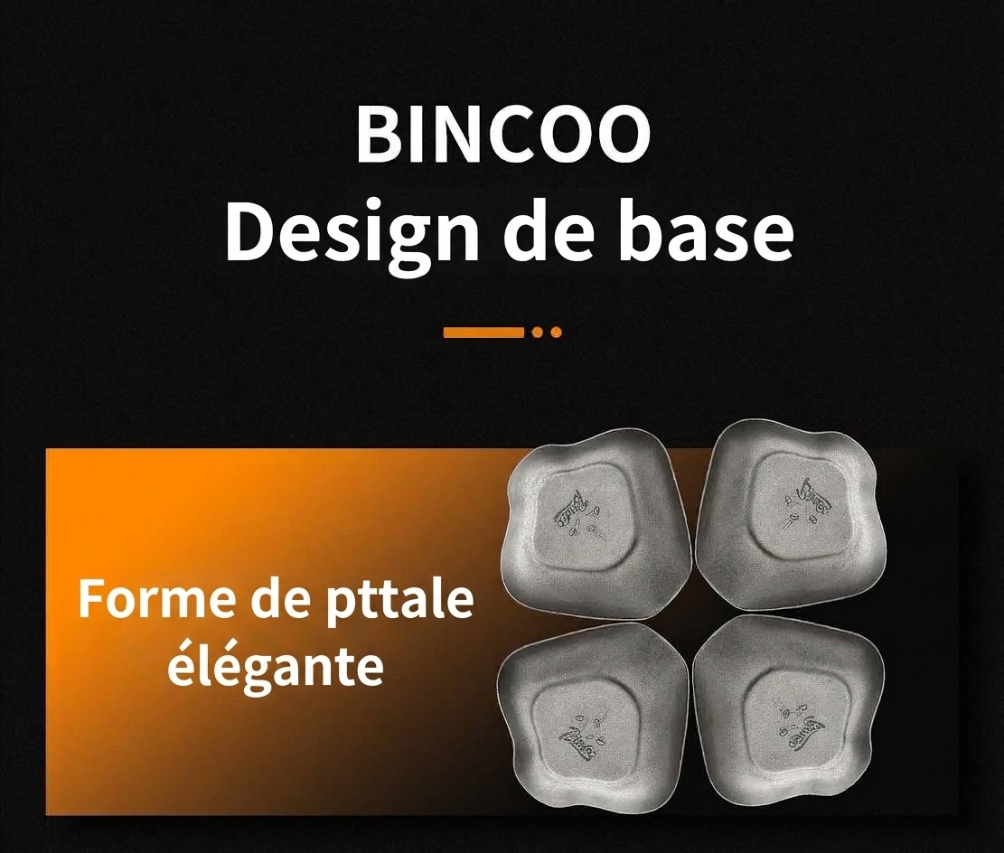 Plateau à grains de café en titane de qualité supérieure - Design en pétales pour une infusion optimale