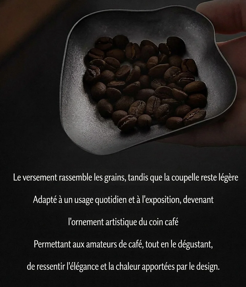 Plateau à grains de café en titane de qualité supérieure - Design en pétales pour une infusion optimale