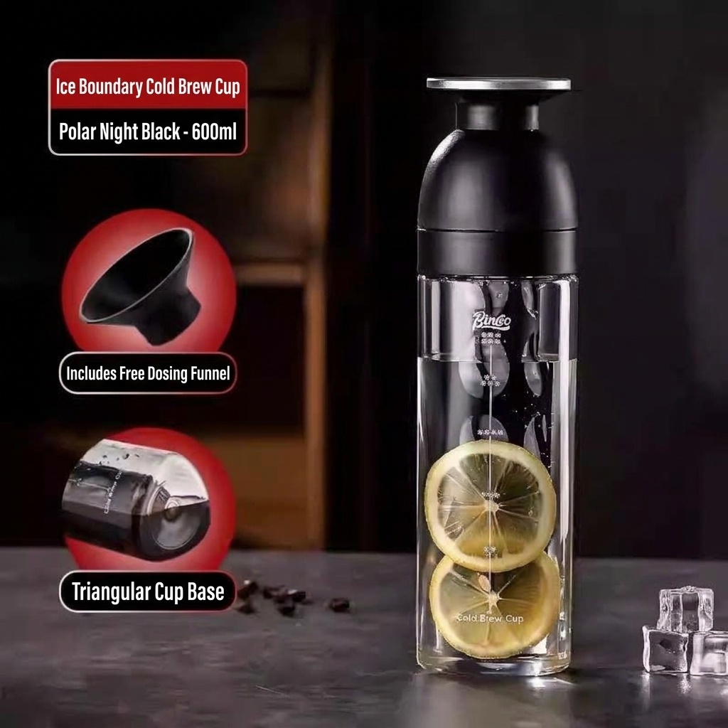 BinCo 600ml Cold Brew Coffee Maker & Tea Infuser Bottle