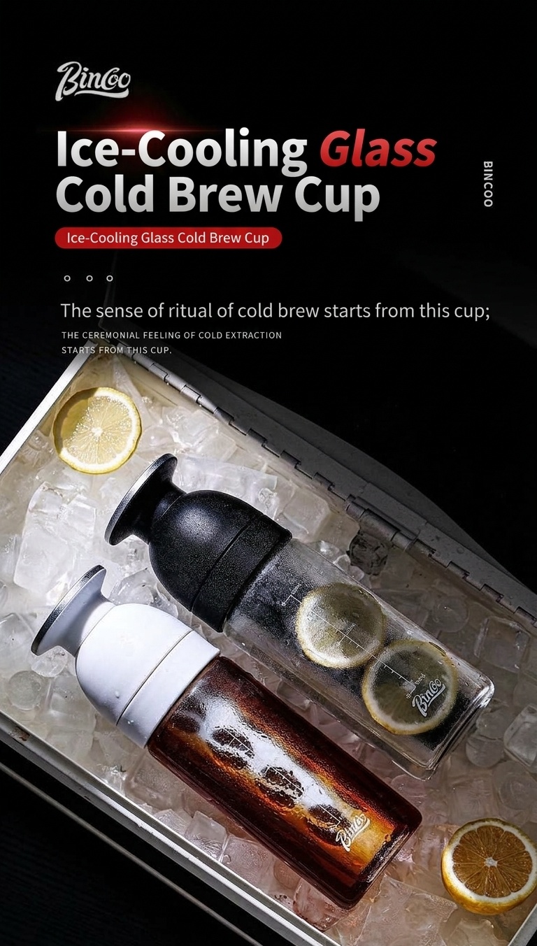 BinCo 600ml Cold Brew Coffee Maker & Tea Infuser Bottle