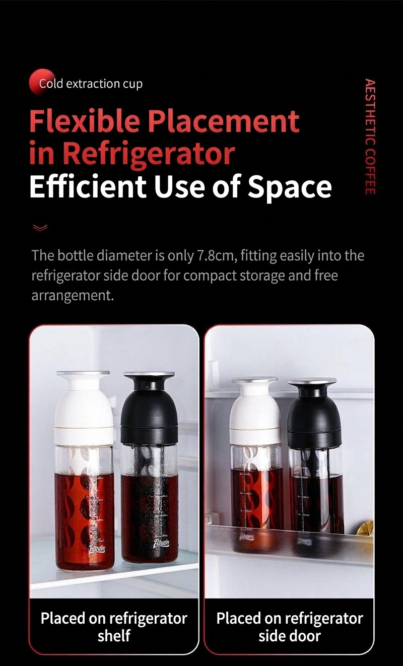 BinCo 600ml Cold Brew Coffee Maker & Tea Infuser Bottle