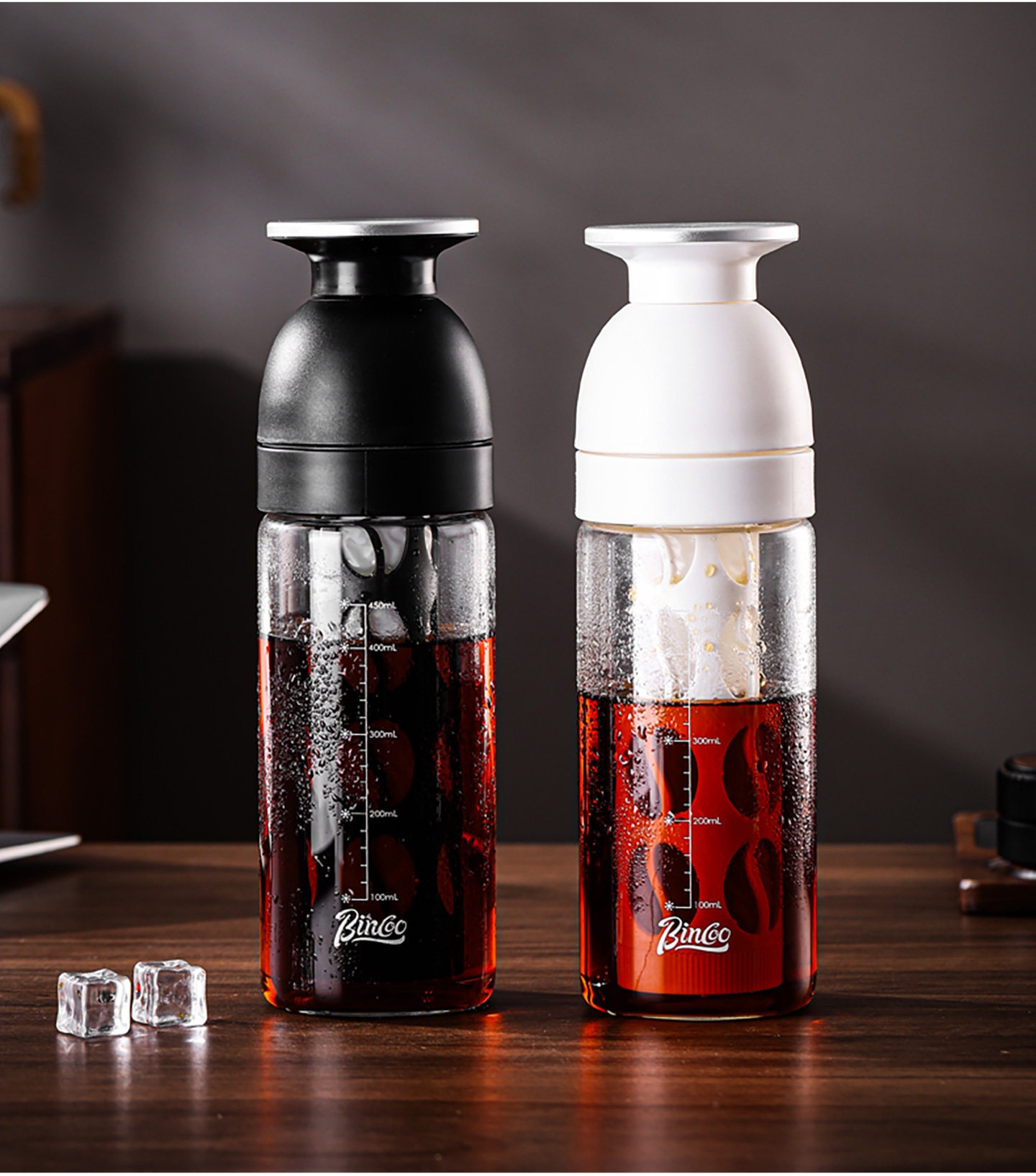 BinCo 600ml Cold Brew Coffee Maker & Tea Infuser Bottle