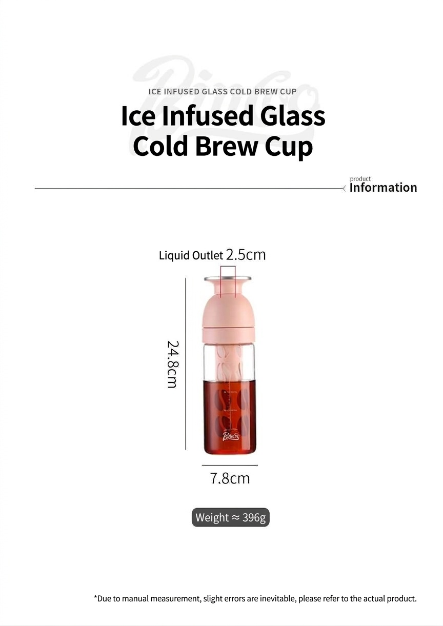 BinCo 600ml Cold Brew Coffee Maker & Tea Infuser Bottle