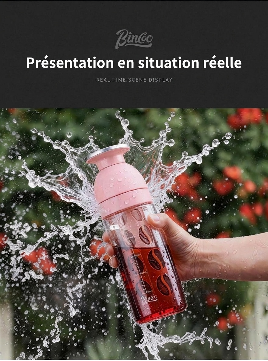 Bouteille infuseur à thé et cafetière à infusion à froid BinCo 600 ml
