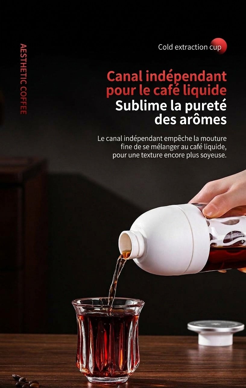 Bouteille infuseur à thé et cafetière à infusion à froid BinCo 600 ml