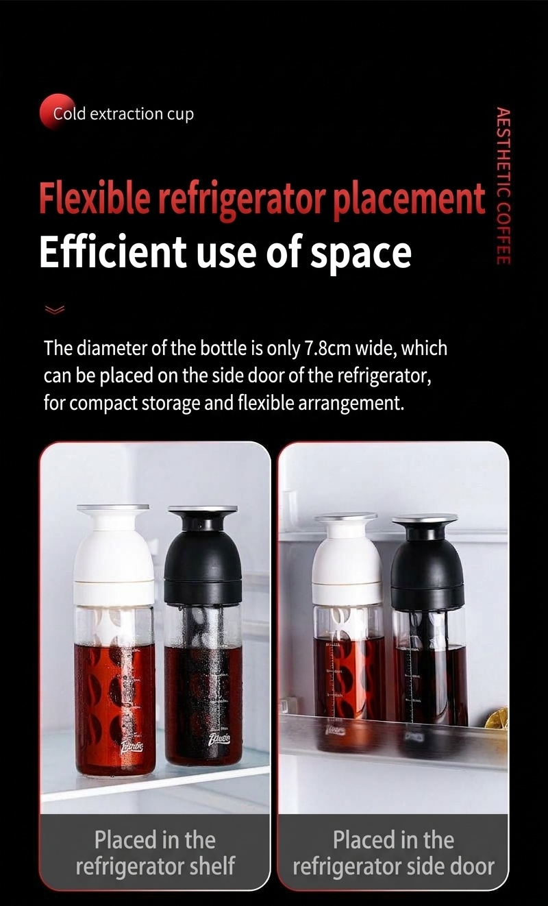 BinCo 600ml Cold Brew Coffee Maker & Tea Infuser Bottle