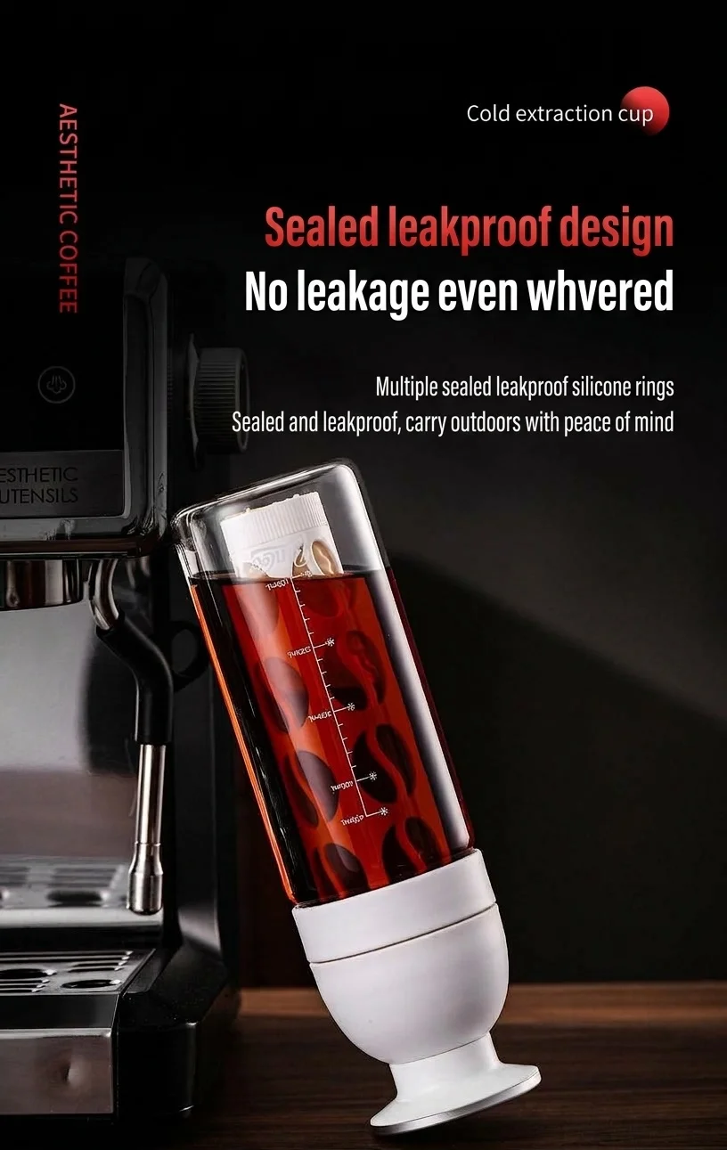 BinCo 600ml Cold Brew Coffee Maker & Tea Infuser Bottle