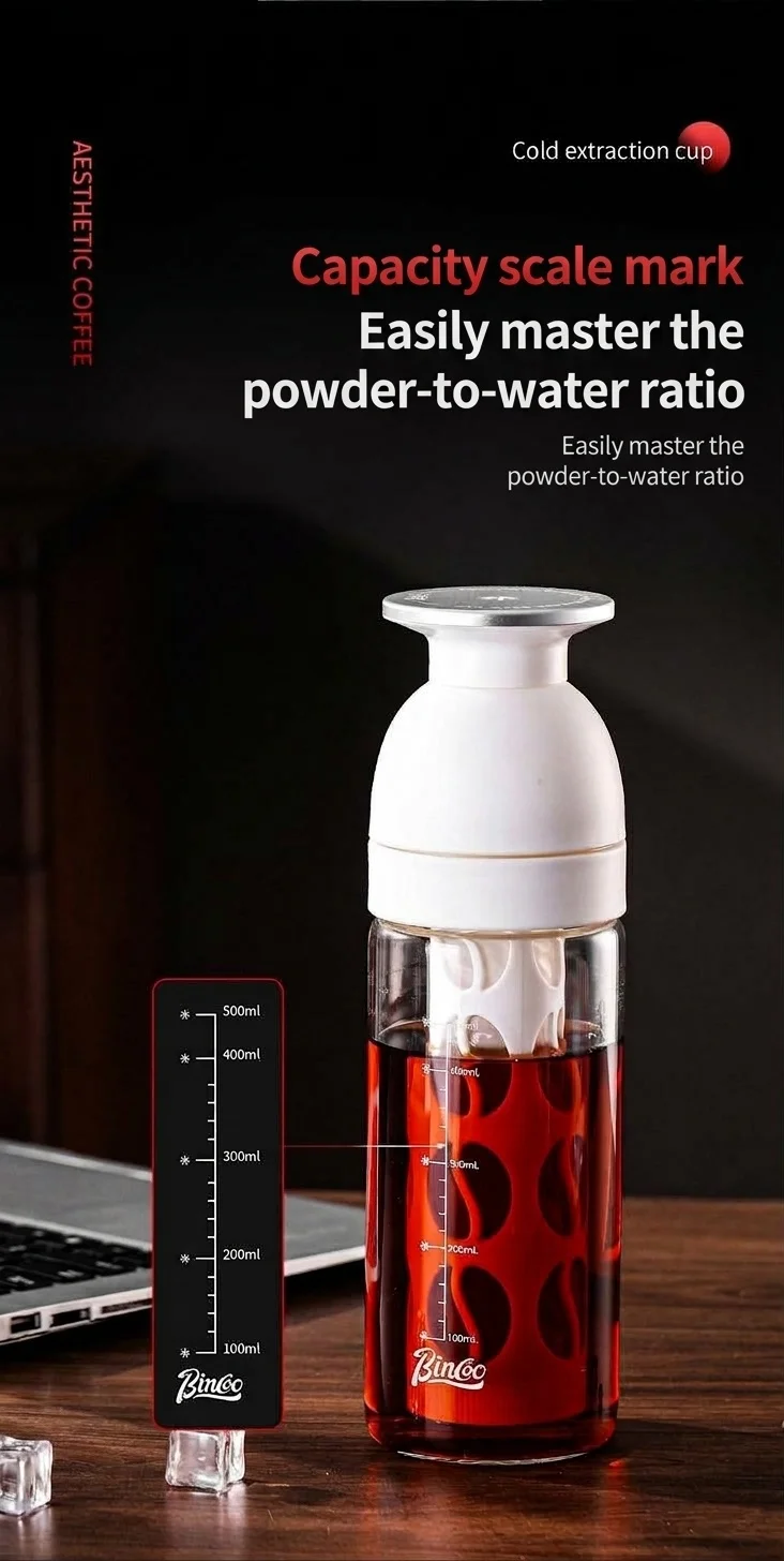 BinCo 600ml Cold Brew Coffee Maker & Tea Infuser Bottle