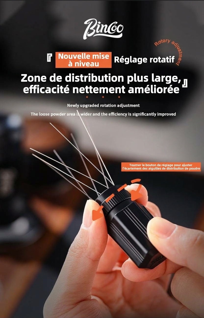 Distributeur d'espresso WDT Tool Premium Réglable