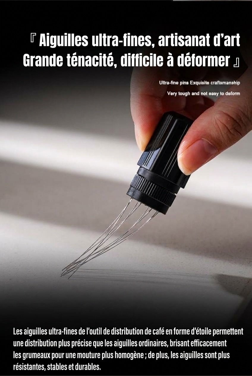 Distributeur d'espresso WDT Tool Premium Réglable