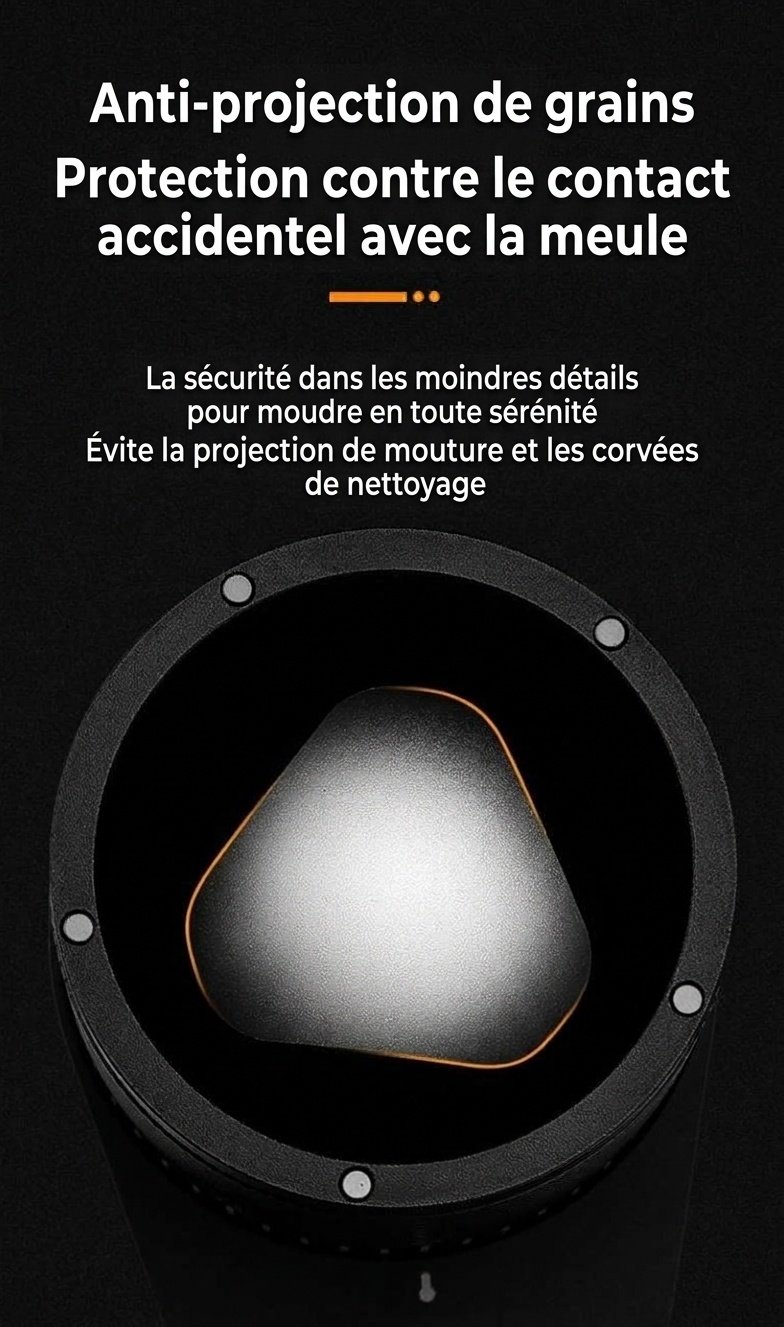 Moulin à café électrique Bincoo | Meules CNC de précision