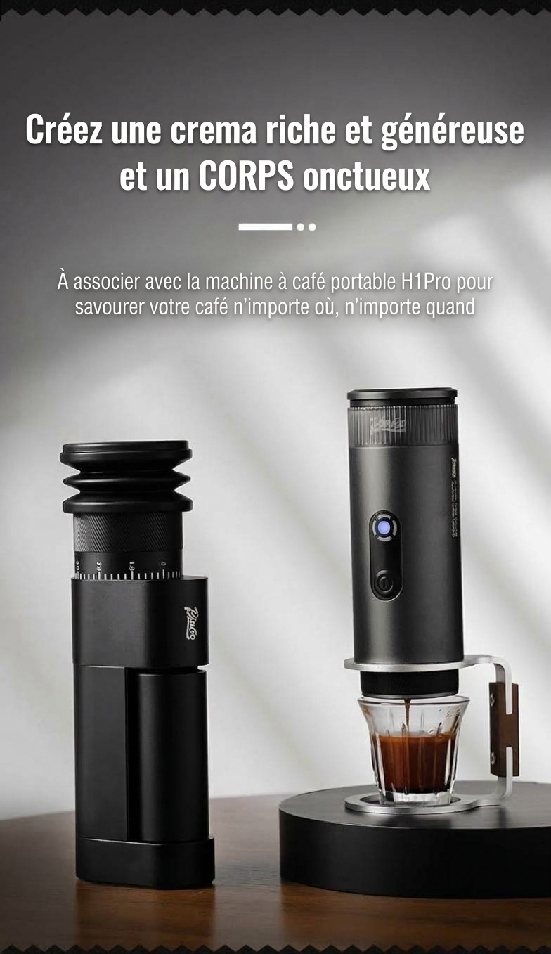 Moulin à café électrique Bincoo | Meules CNC de précision